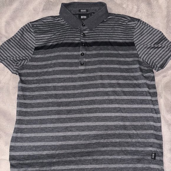 Hugo Boss Men's Polo Shirt | Medium | Grey Polo Shirt | Men's Shirts | Designer - Picture 1 of 2